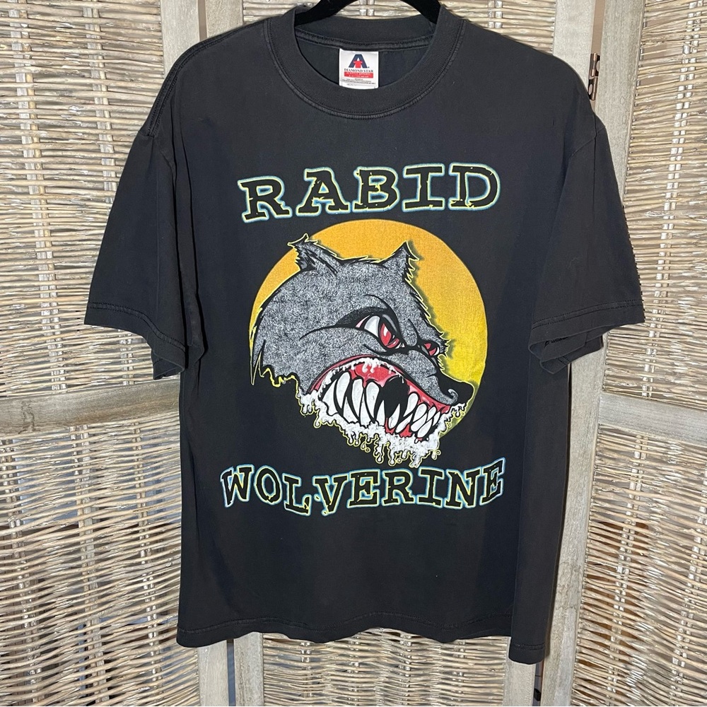 Vintage WWE Chris Benoit Rabid Wolverine t-shirt - size Large